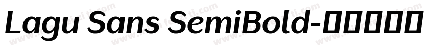 Lagu Sans SemiBold字体转换